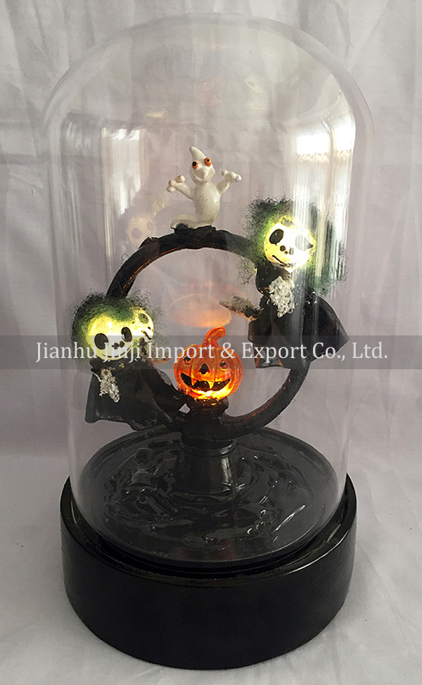glass halloween ornament