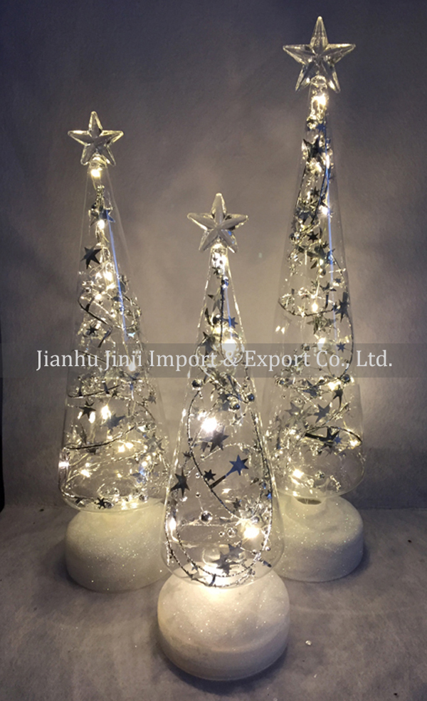 glass christmas tree 