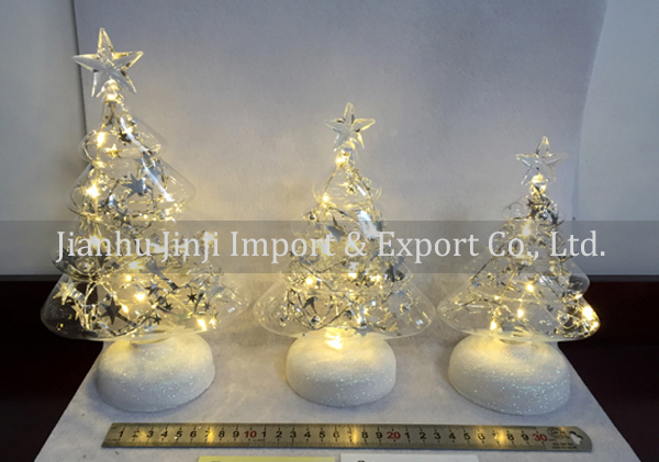 glass christmas tree 