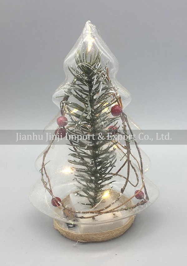 glass christmas tree 