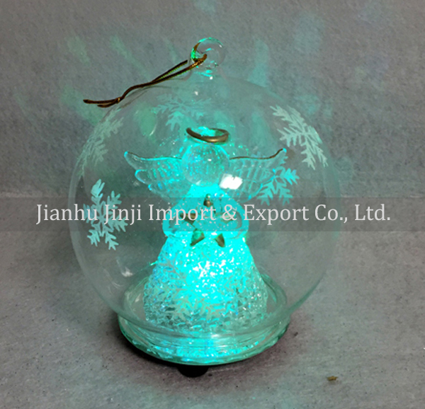 Christmas glass pendent