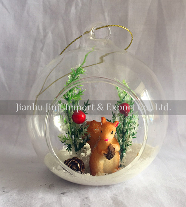 Christmas glass pendent