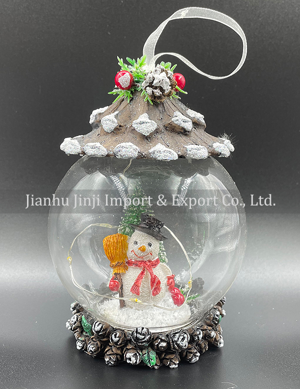 Christmas glass pendent