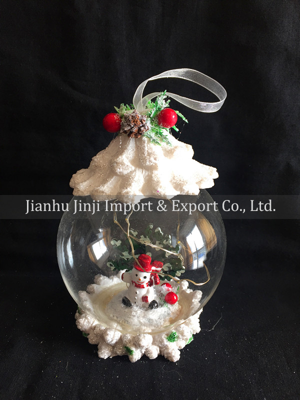 Christmas glass pendent