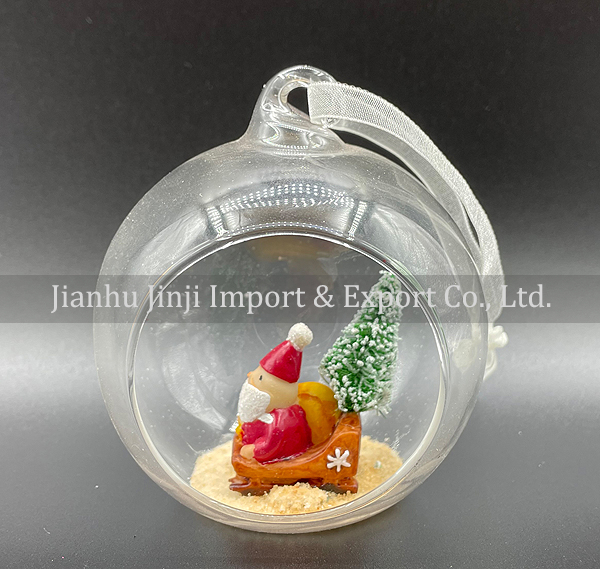 Christmas glass pendent