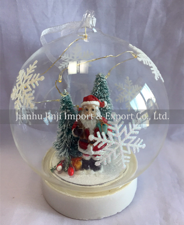 Christmas glass pendent