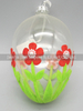 Glass easter egg with colour paint