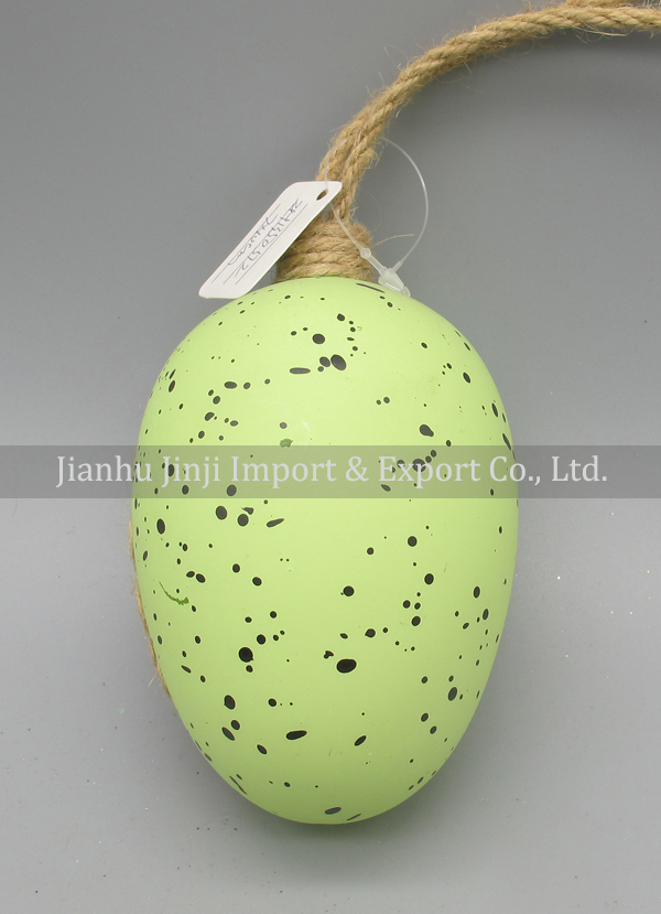 Glass easter egg with colour paint