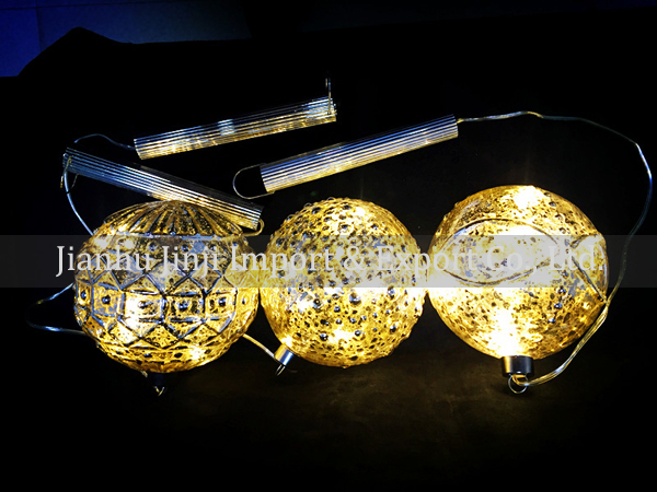 Glass ball with led light