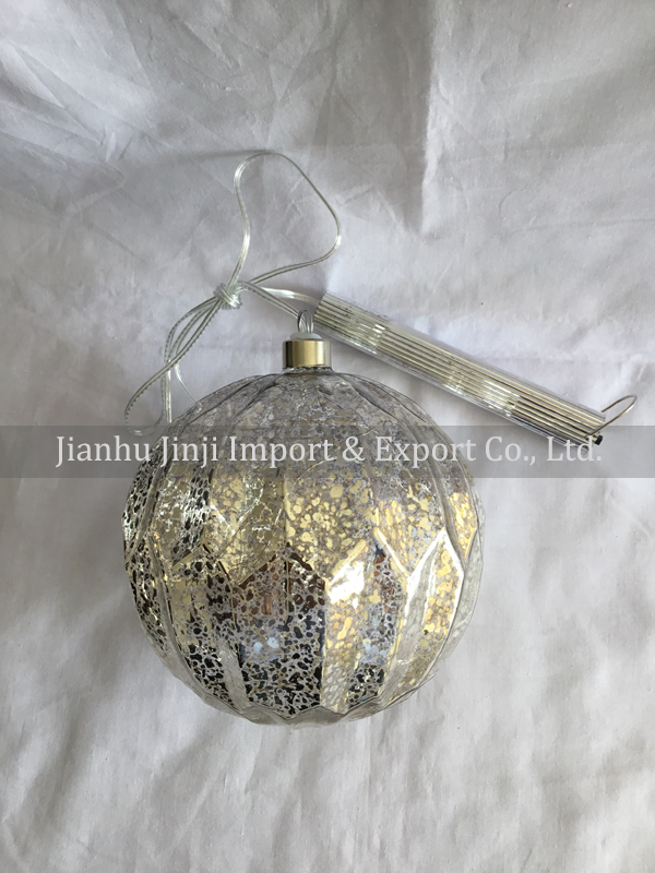 Glass ball with led light