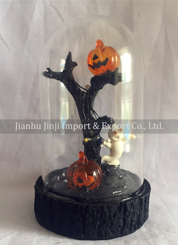 glass halloween ornament