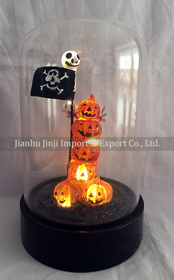 glass halloween ornament