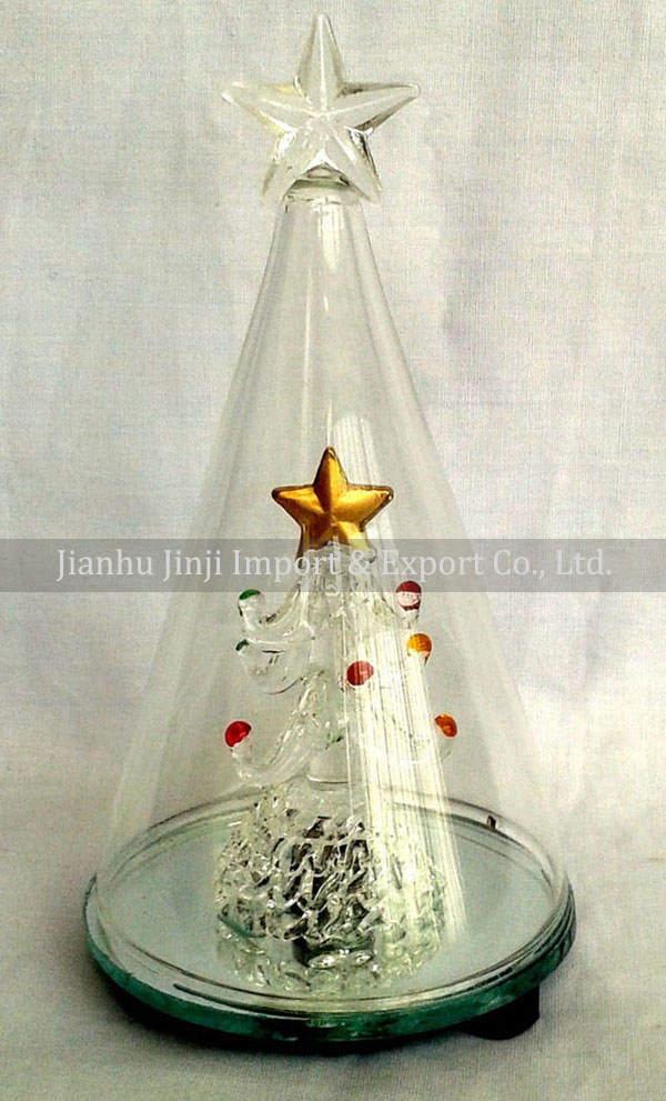 glass christmas tree 