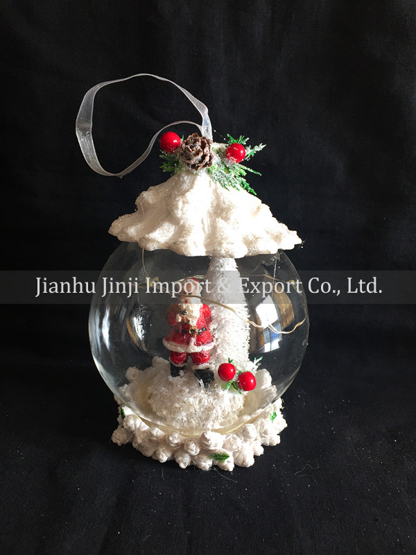 Christmas glass pendent