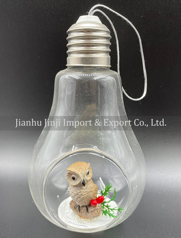 Christmas glass pendent