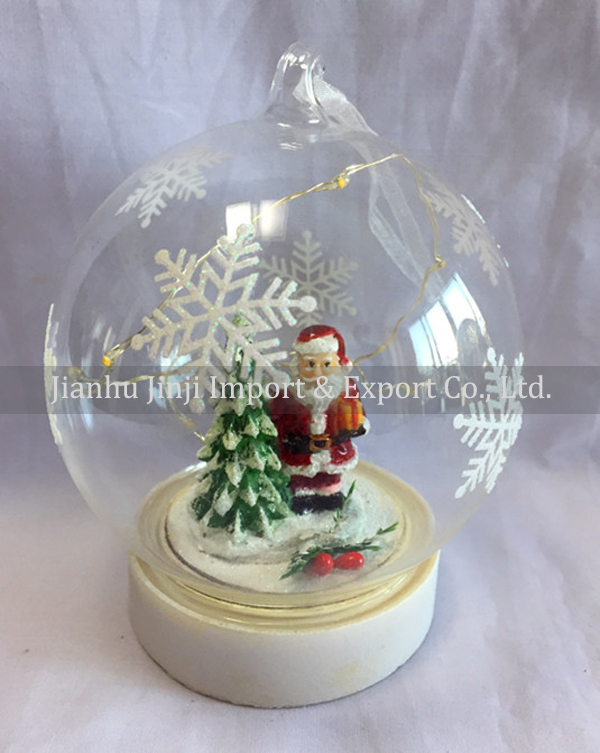 Christmas glass pendent