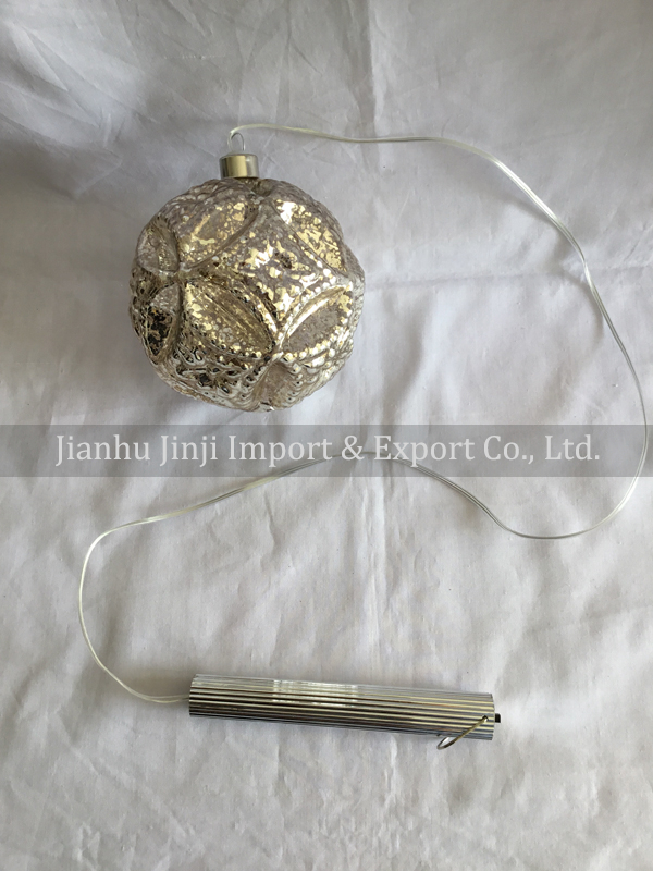 Glass ball with led light