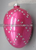 Glass easter egg with colour paint