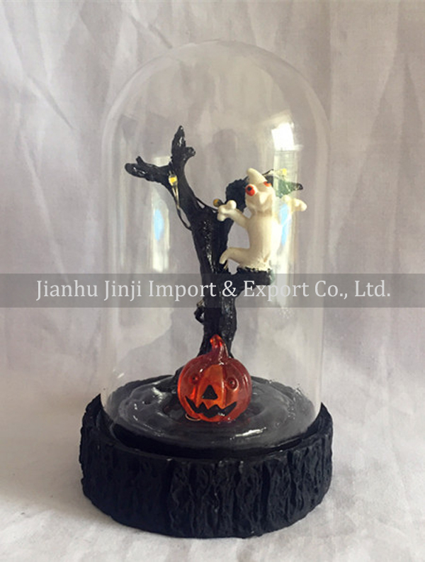 glass halloween ornament