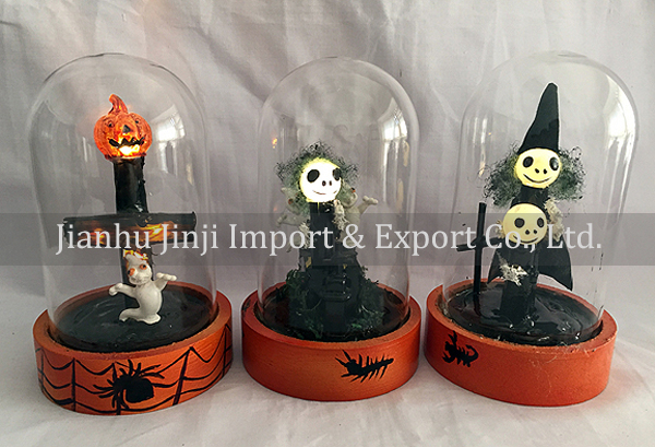 glass halloween ornament