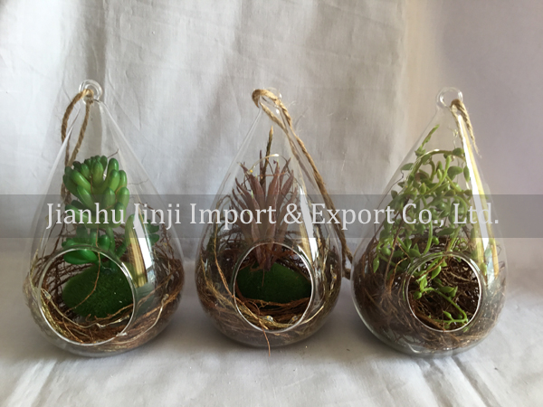 Glass artificial plant