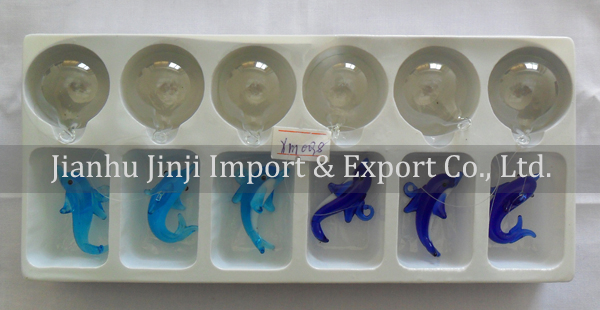 Glass bubble animal in fish tank