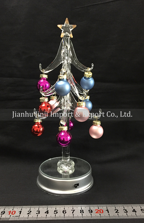 glass christmas tree 