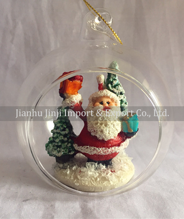 Christmas glass pendent