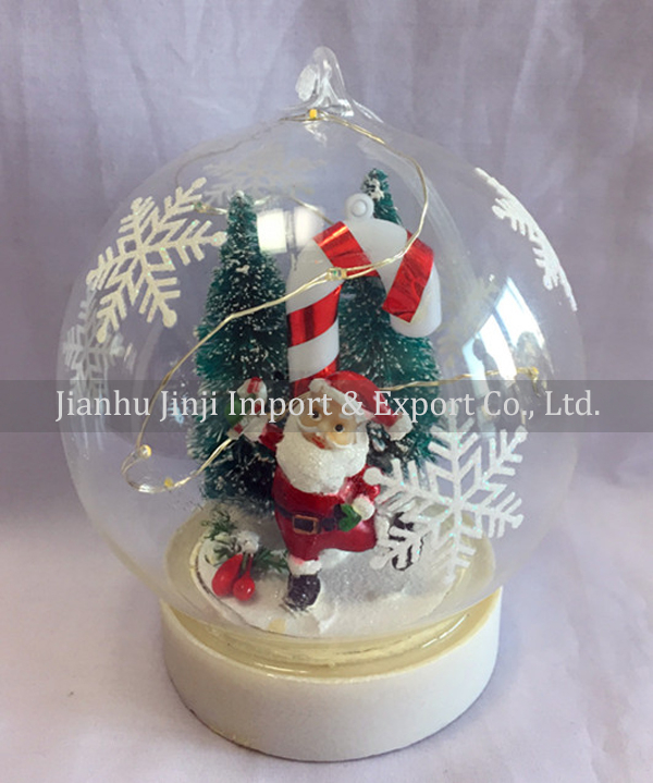 Christmas glass pendent