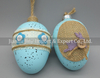 Glass easter egg with colour paint