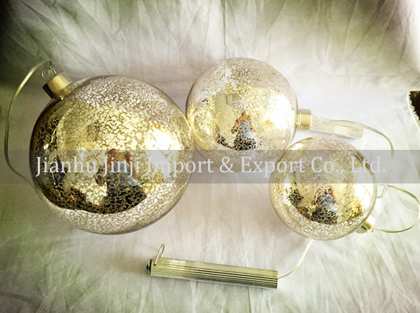 Glass ball with led light