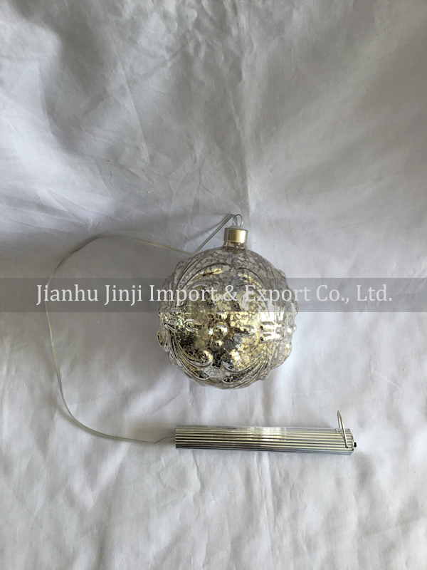 Glass ball with led light