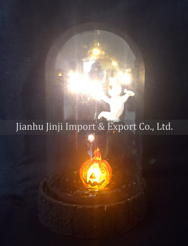 glass halloween ornament