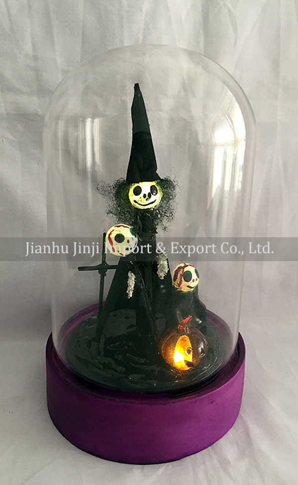glass halloween ornament