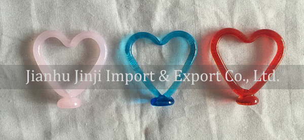 Glass heart and knob