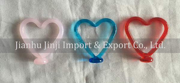 Glass heart and knob