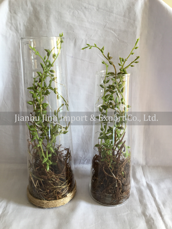 Glass artificial plant