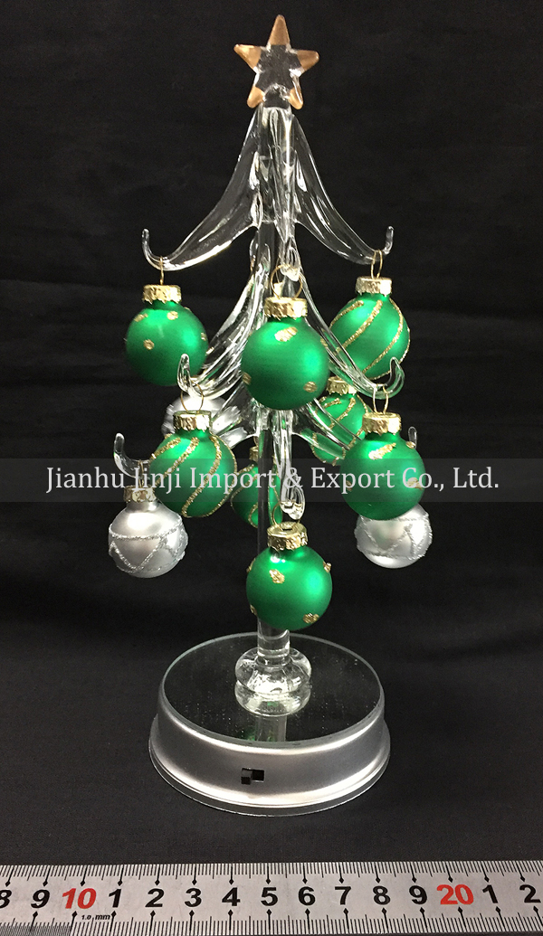 glass christmas tree 