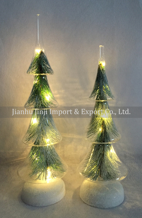 glass christmas tree 