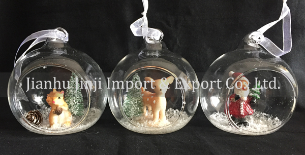Christmas glass pendent
