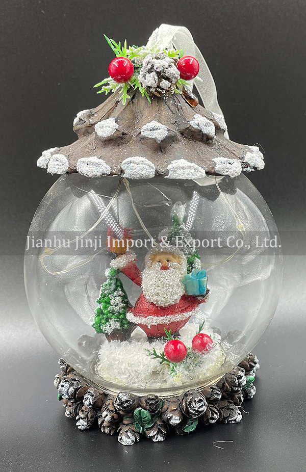 Christmas glass pendent