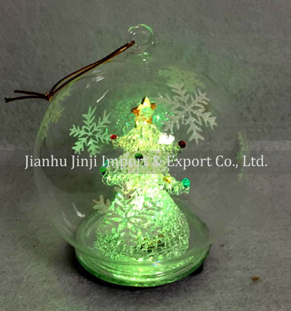 Christmas glass pendent