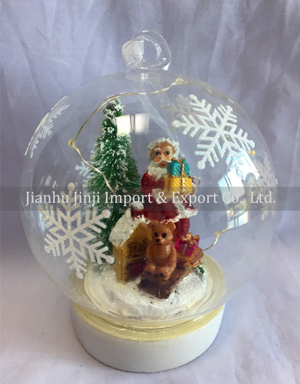 Christmas glass pendent