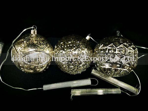 Glass ball with led light