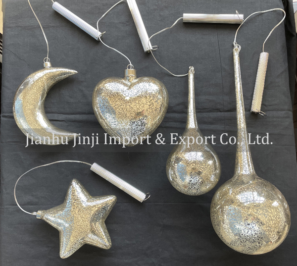 Glass decoration with led light