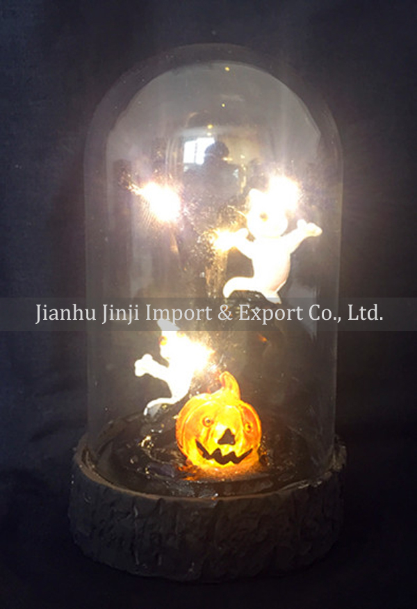 glass halloween ornament