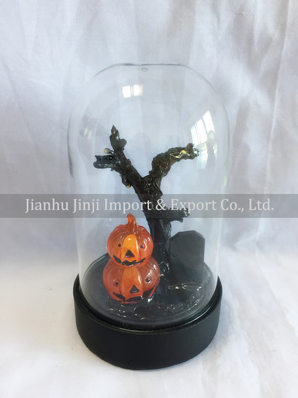 glass halloween ornament