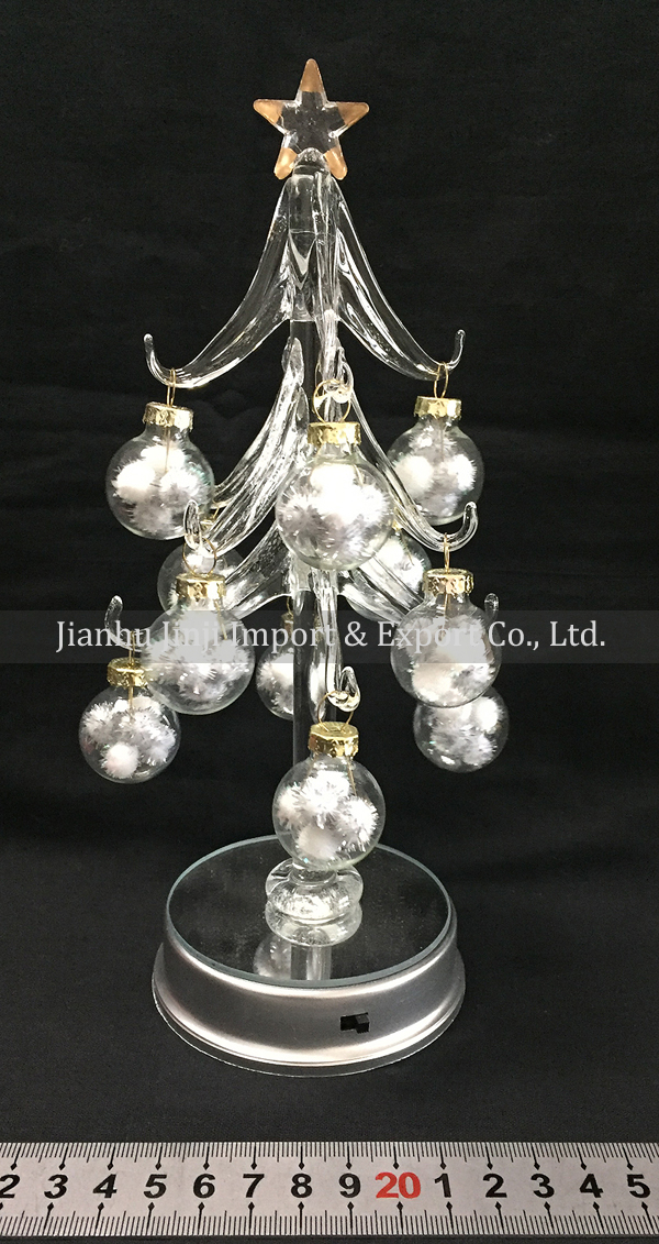 glass christmas tree 