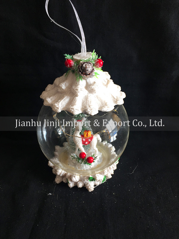 Christmas glass pendent