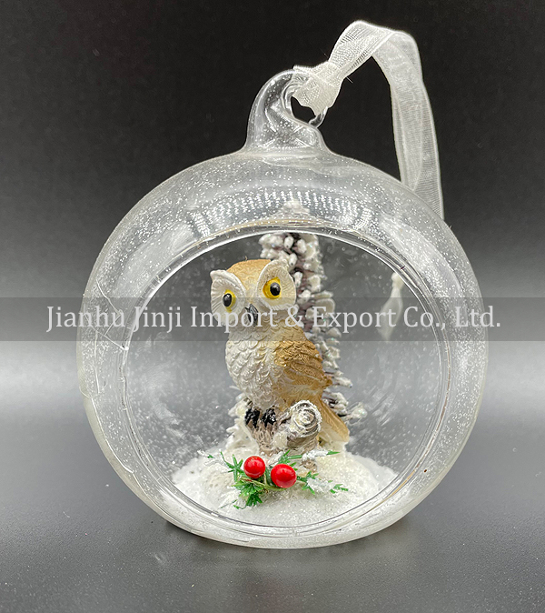 Christmas glass pendent
